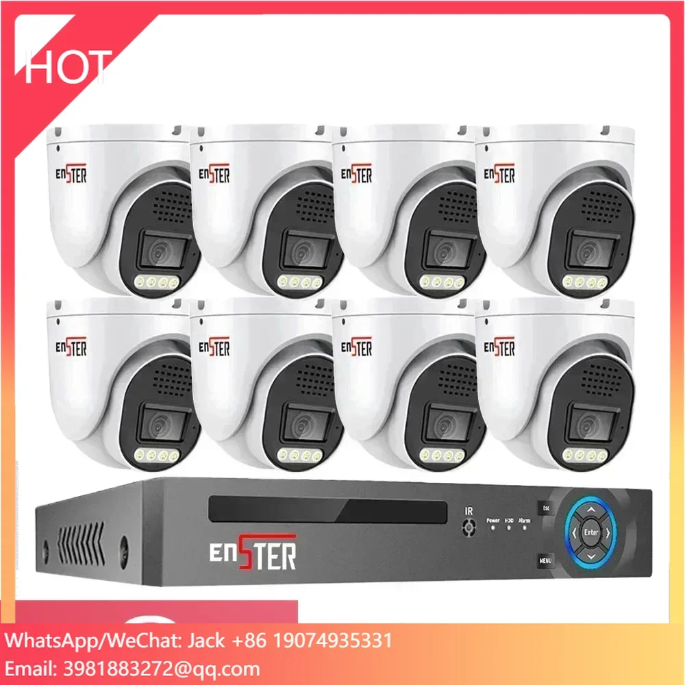 Home Security And Camera Systems - 금속 터렛 돔 8채널 실내 얼굴