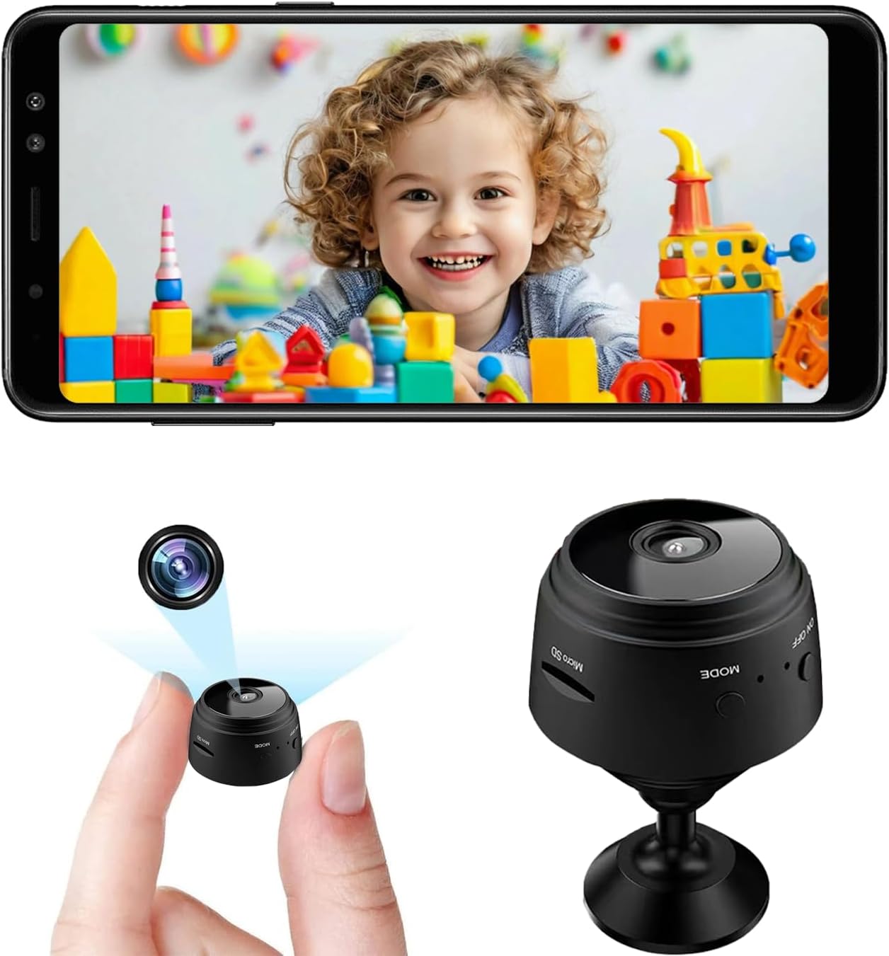 Home Security Recorder - 미니 보안 카메라, 1080P HD WiFi
