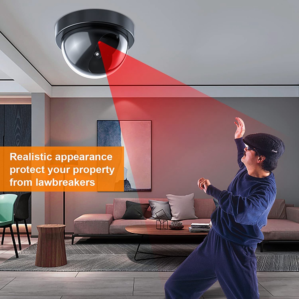 Home Security And Camera Systems - 더미 보안 카메라, 빨간색 LED 조명이