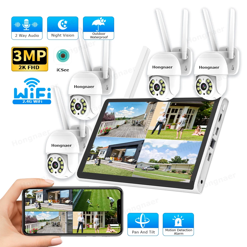 Home Security And Camera Systems - 2026 홍나르 3MP 4채널 WiFi 홈