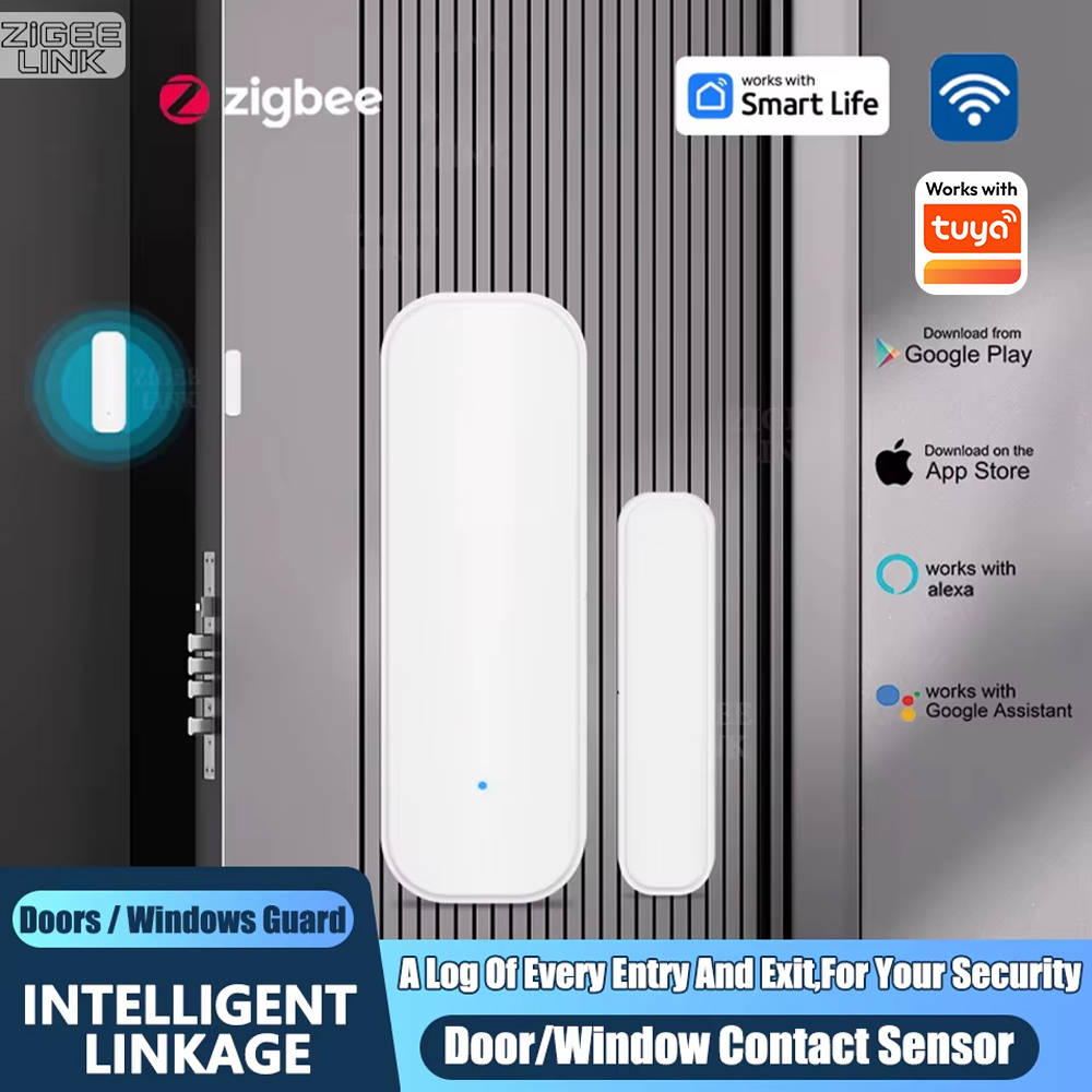 Home Security Business - ZigBee 도어 윈도우 센서 무선 자기
