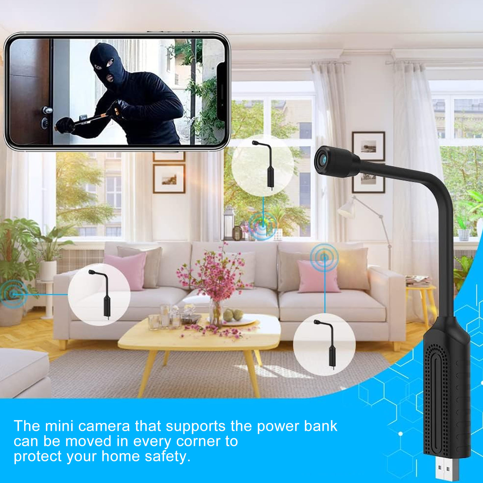 USB 미니 와이파이 무선 카메라 미니 보안 카메라,  - Home Security Monitoring Service 리뷰 및 가격
