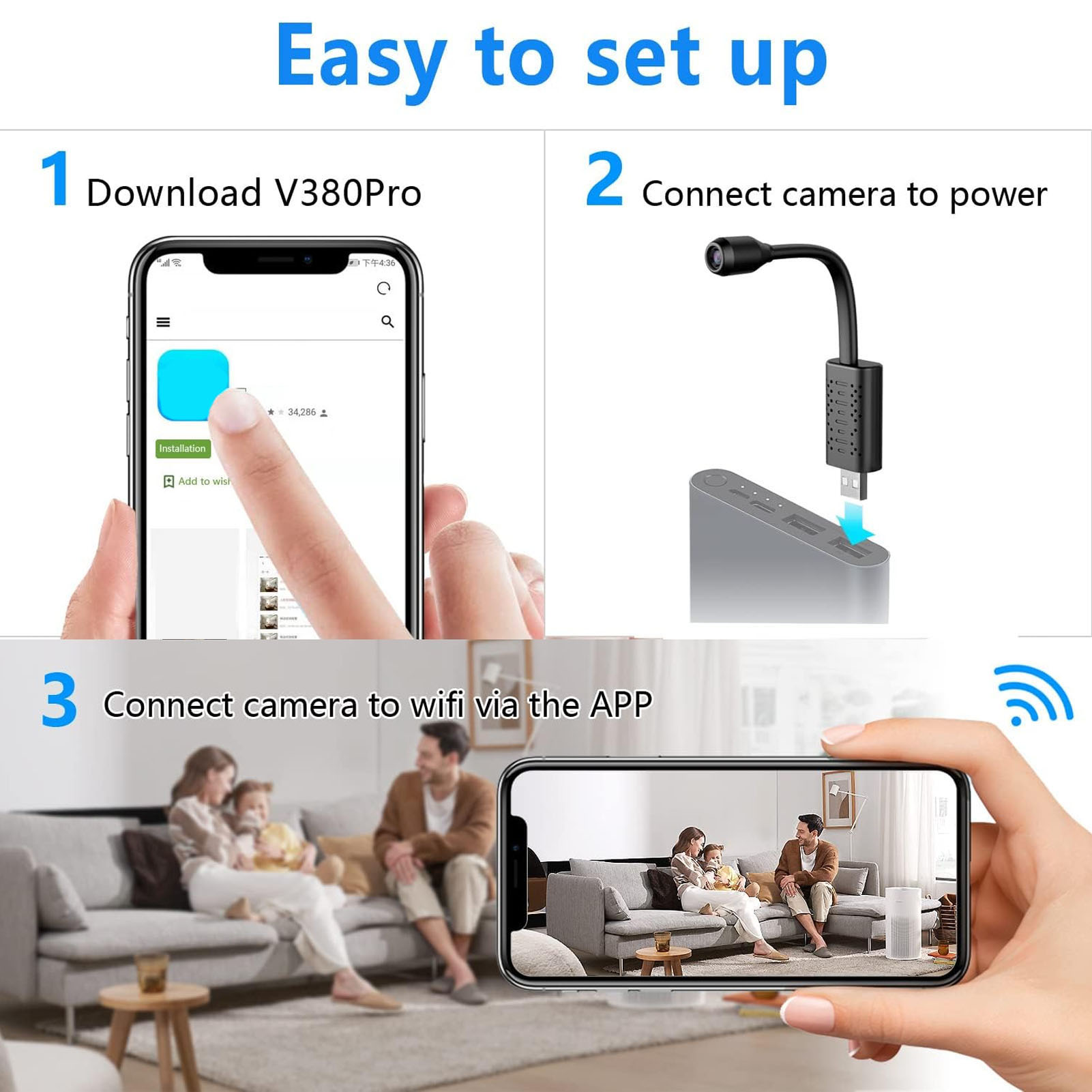 USB 미니 와이파이 무선 카메라 미니 보안 카메라,  - Home Security Monitoring Service 리뷰 및 가격