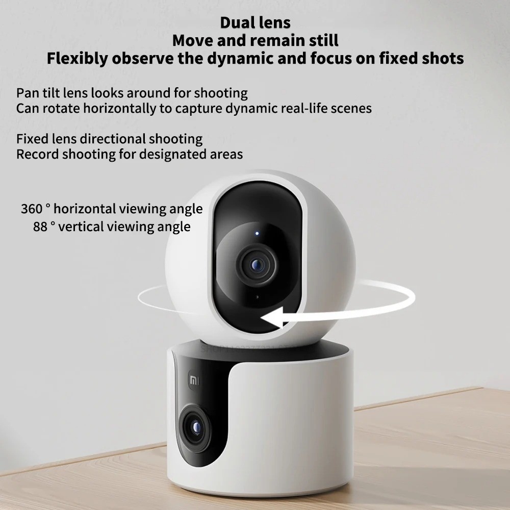 샤오미 스마트 카메라 C300 듀얼 렌즈 PTZ 360 - Home Security Camera Xiaomi Mi 360 리뷰 및 가격