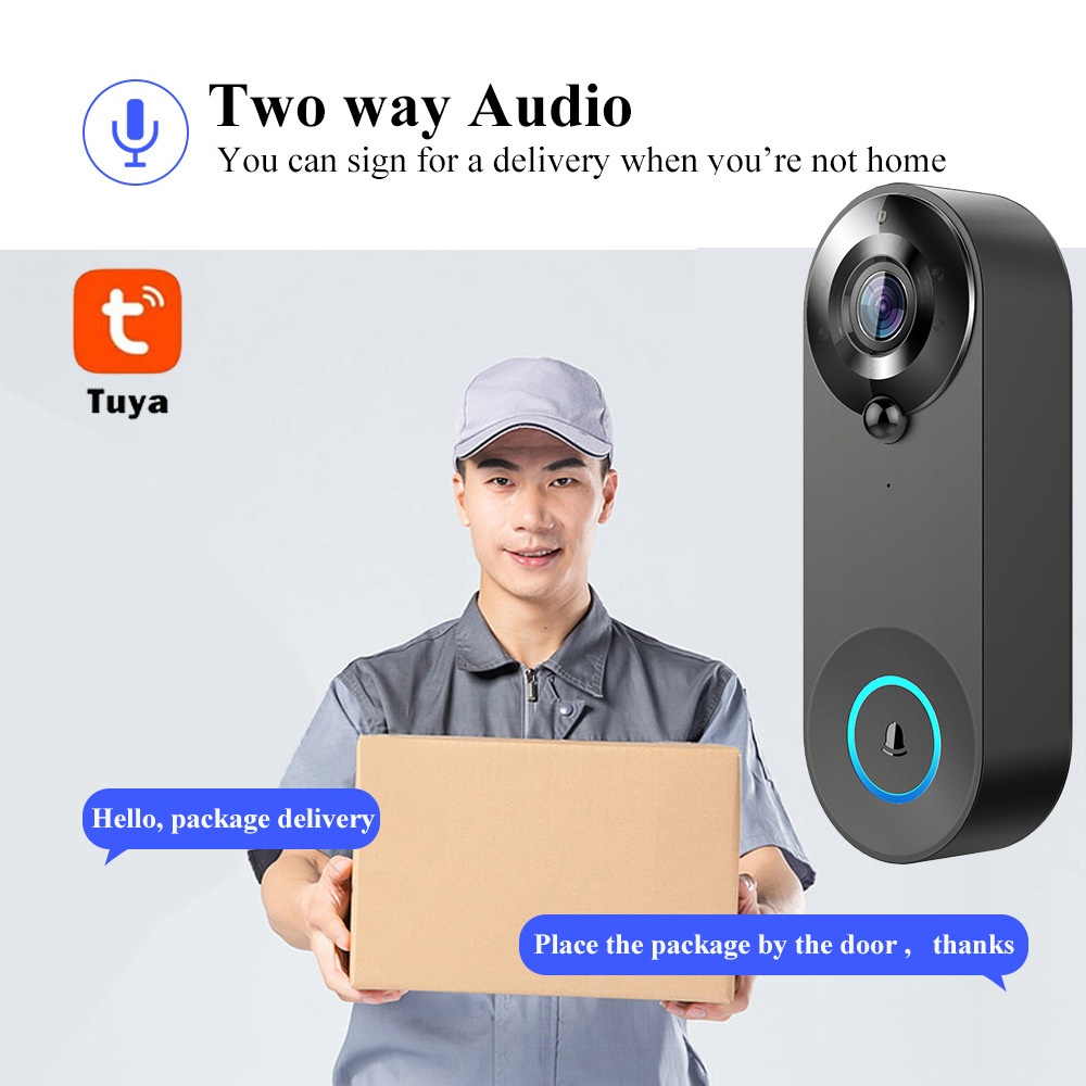 Tuya 1080P 무선 WIFI 초인종 비디오 인터콤 - Home Security Camera Installation 리뷰 및 가격