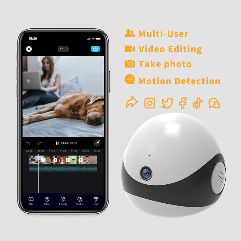 무선 2K HD 모바일 반려동물 로봇 카메라 AI 자동 - Home Security Camera Installation 리뷰 및 가격