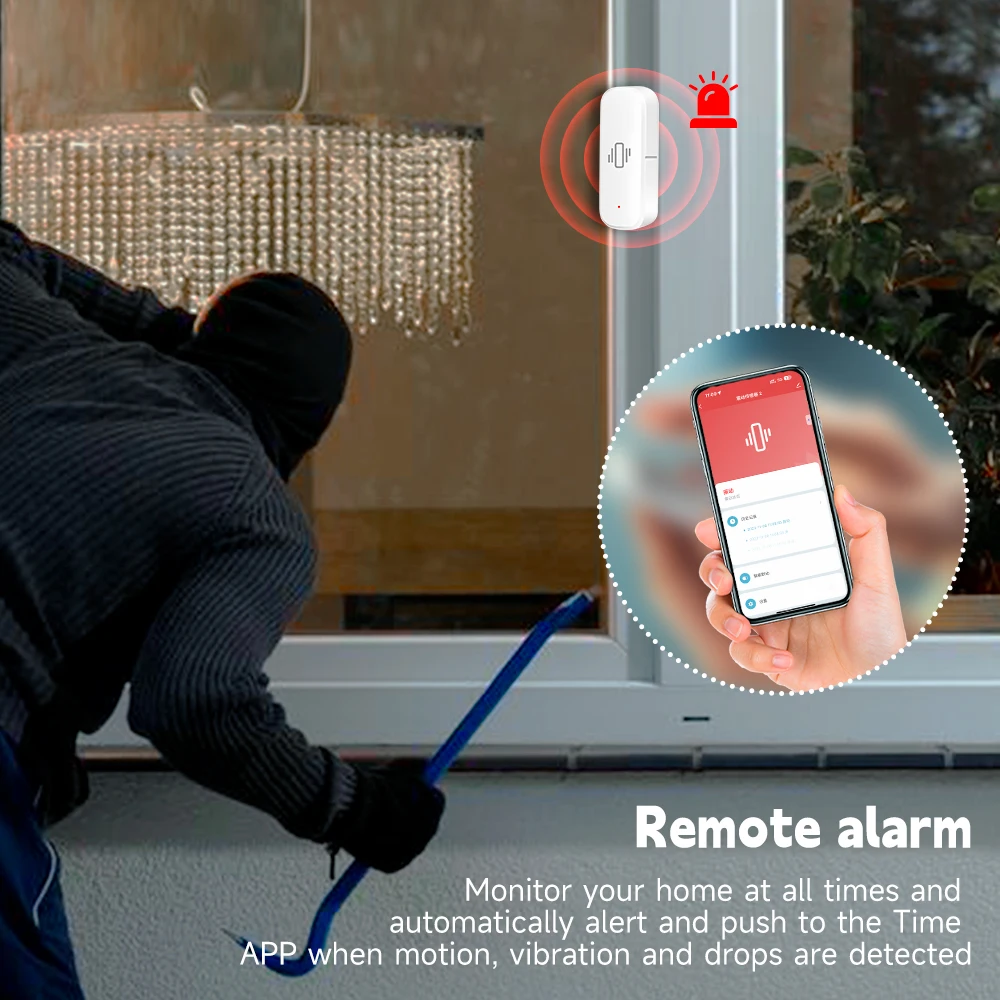 WiFi/Zigbee 스마트 진동 센서 Tuya Sma - Home Security With Alarm 리뷰 및 가격