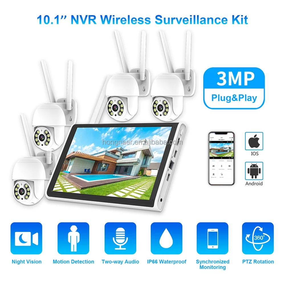 2026 홍나르 3MP 4채널 WiFi 홈 IP 10. - Home Security And Camera Systems 리뷰 및 가격