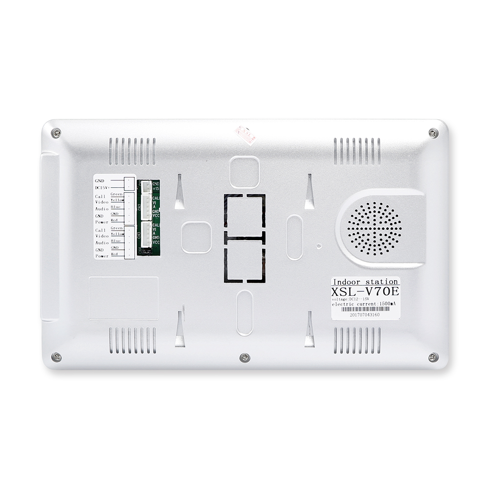 4선식 2가족용 비디오 도어폰 인터콤 시스템 7인치 모 - Home Security And Camera Systems 리뷰 및 가격