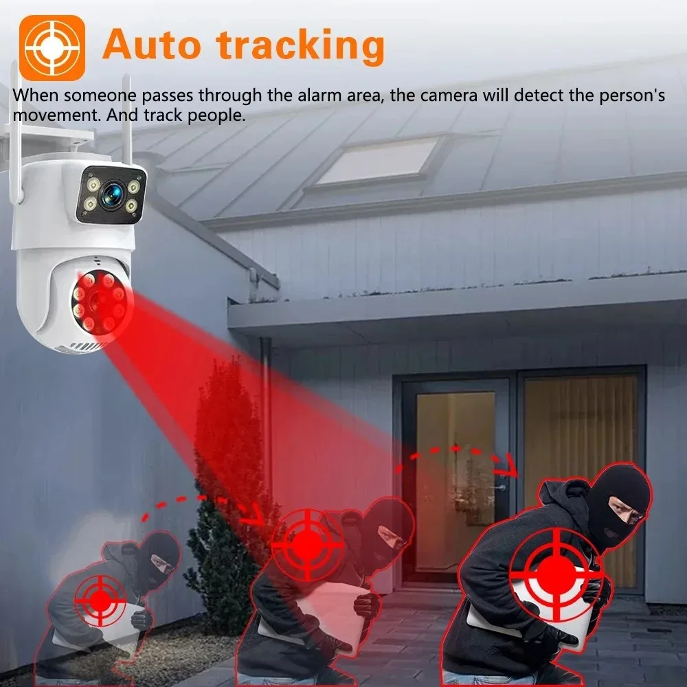 10채널 CCTV 보안 4K 듀얼 렌즈 PTZ 카메라  - Home Security And Camera Systems 리뷰 및 가격