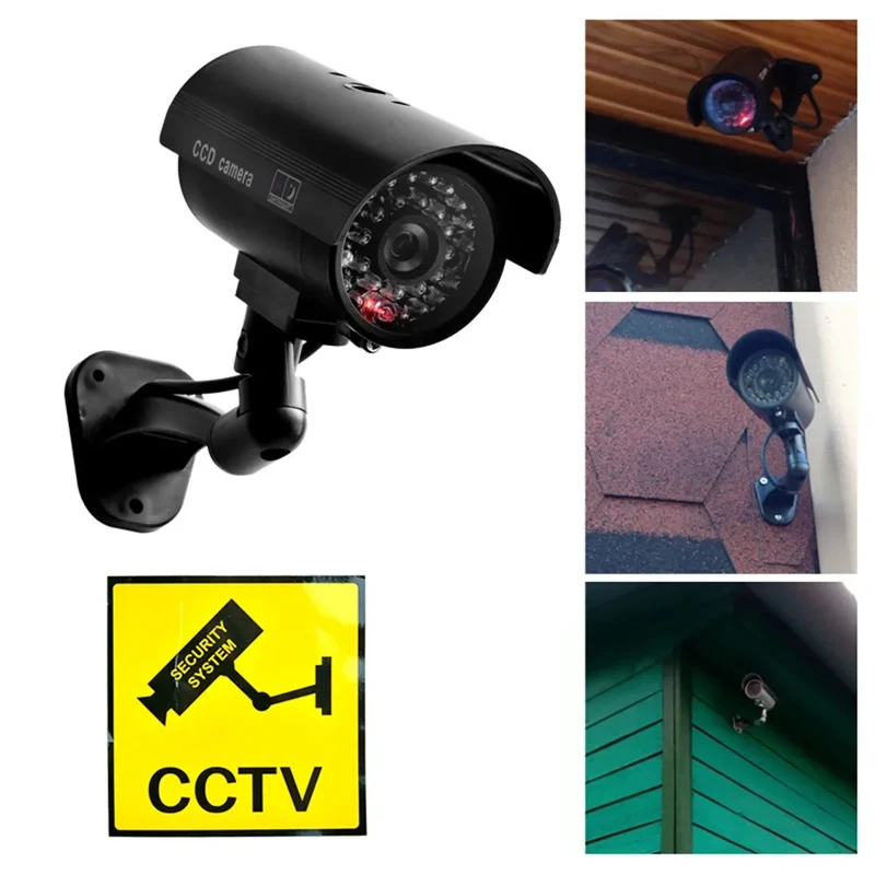 시뮬레이션 가짜 총알 카메라 모형 카메라 야외 LED  - Home Security Camera Installation 리뷰 및 가격