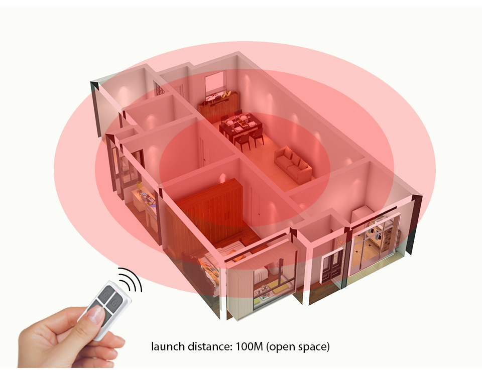 RC531 무선 휴대용 원격 제어 4 버튼 키체인 WI - Home Security Business 리뷰 및 가격