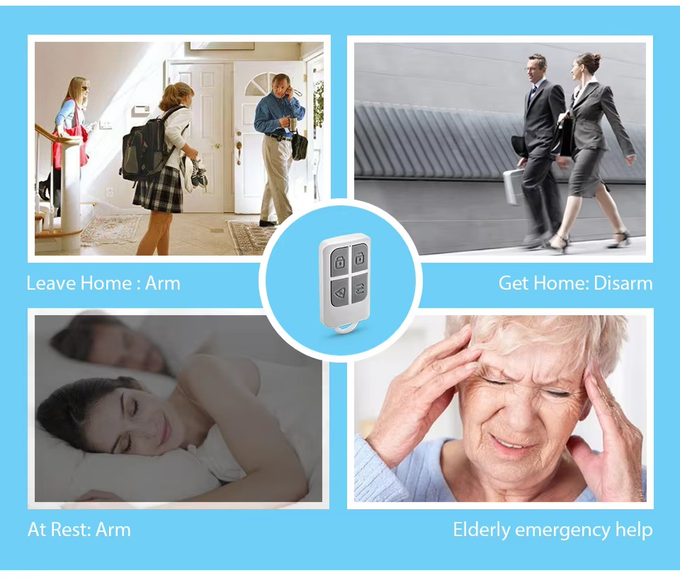 RC531 무선 휴대용 원격 제어 4 버튼 키체인 WI - Home Security Business 리뷰 및 가격