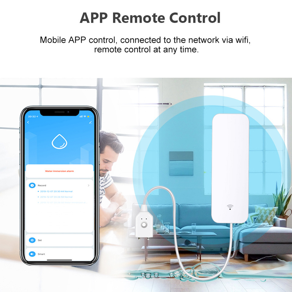 Tuya WiFi 누수 센서, 누수 감지기, Smart - Home Security Business 리뷰 및 가격