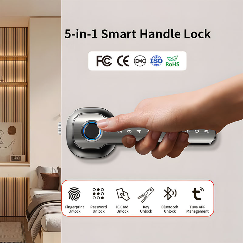 홈 보안 장치 스마트 지문 도어락 디지털 전자 핸들 잠 - Home Security Tips 리뷰 및 가격