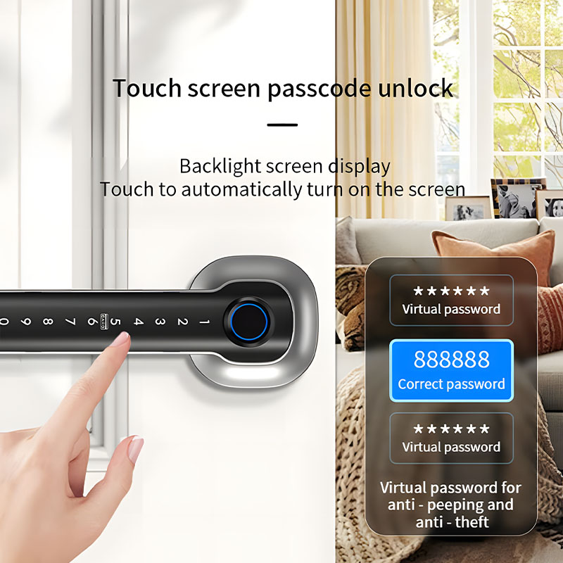 홈 보안 장치 스마트 지문 도어락 디지털 전자 핸들 잠 - Home Security Tips 리뷰 및 가격