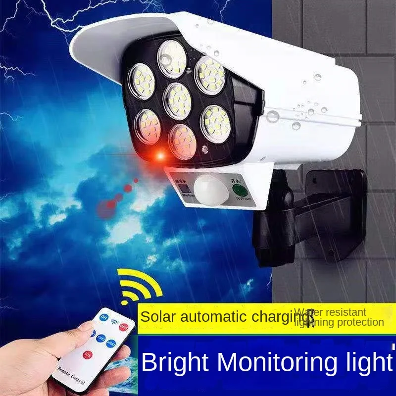 야외 태양 빛 모션 센서 보안 더미 카메라 무선 홍수  - Home Security Tips 리뷰 및 가격