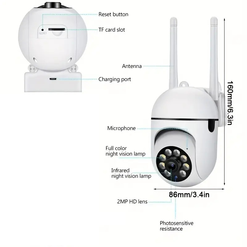 4K PTZ WiFi IP 카메라 야외 AI 인간 추적 - Home Security Monitoring Service 리뷰 및 가격