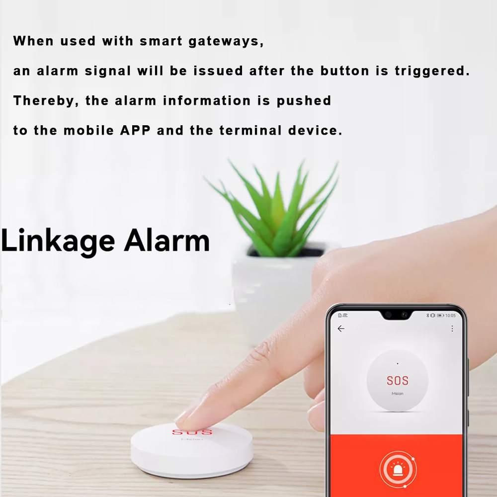Zigbee 투야 SOS 비상 버튼, 홈 보안 경보 시 - Home Security Tips 리뷰 및 가격