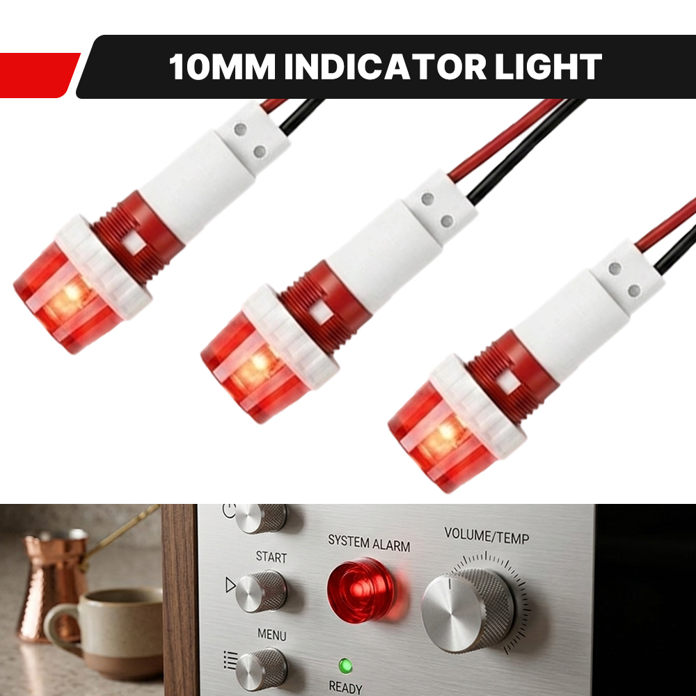 FILN 3개입 10mm 나사형 LED 표시등 12V  - Home Security Companies Near Me 리뷰 및 가격