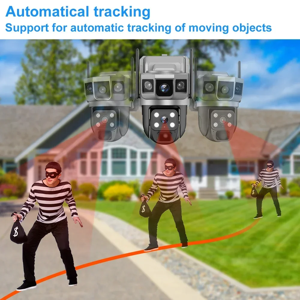 V380 4K 3화면 4G 카메라 태양광 배터리 PIR - Home Security Business 리뷰 및 가격