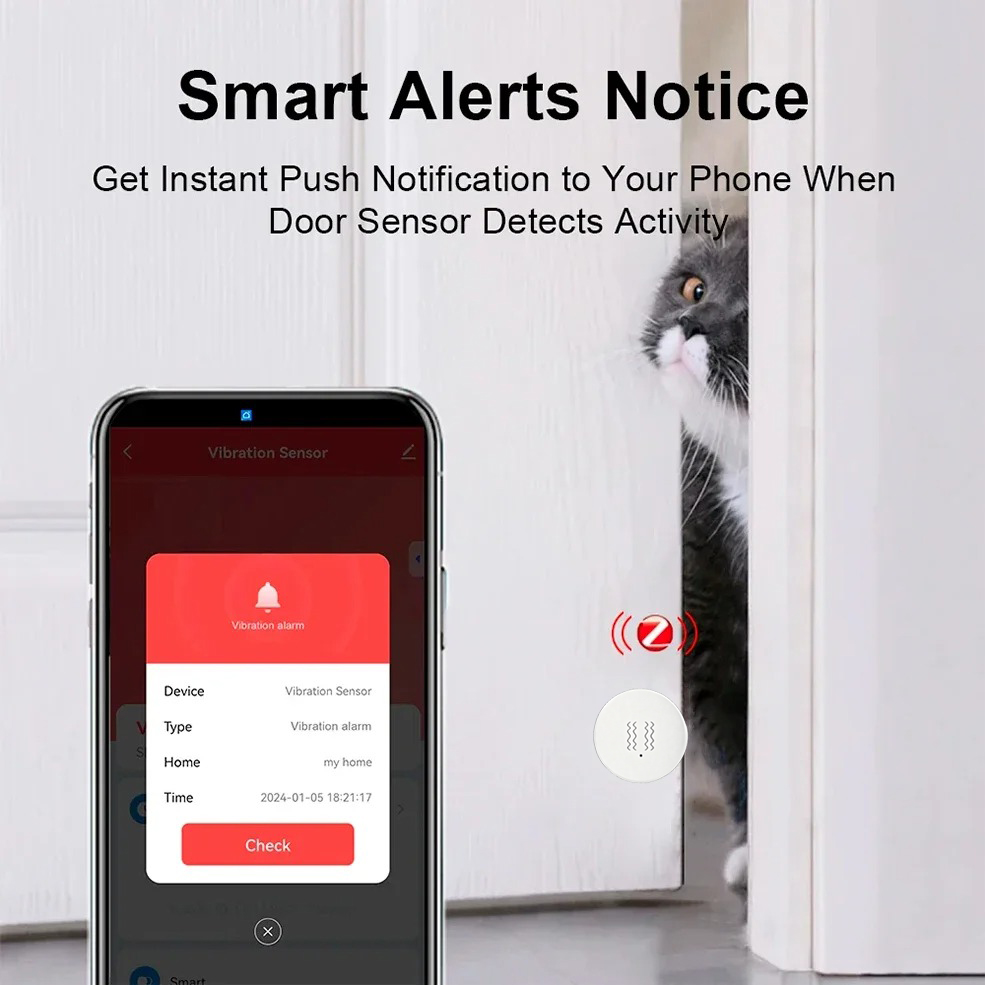 Tuya ZigBee 스마트 진동 및 기울기 센서 홈  - Home Security With Alarm 리뷰 및 가격
