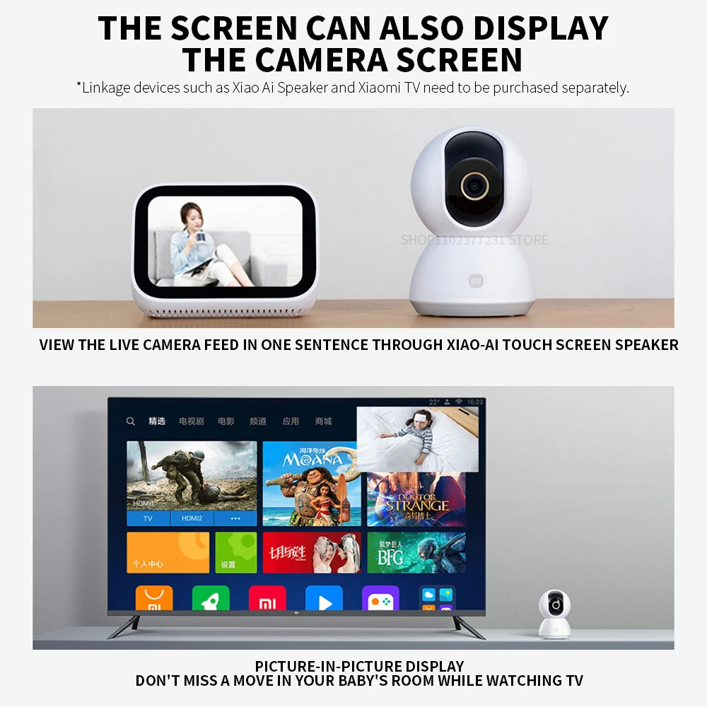 샤오미 360 °   스마트 홈 보안 카메라 Mi PT - Home Security Camera Xiaomi Mi 360 리뷰 및 가격