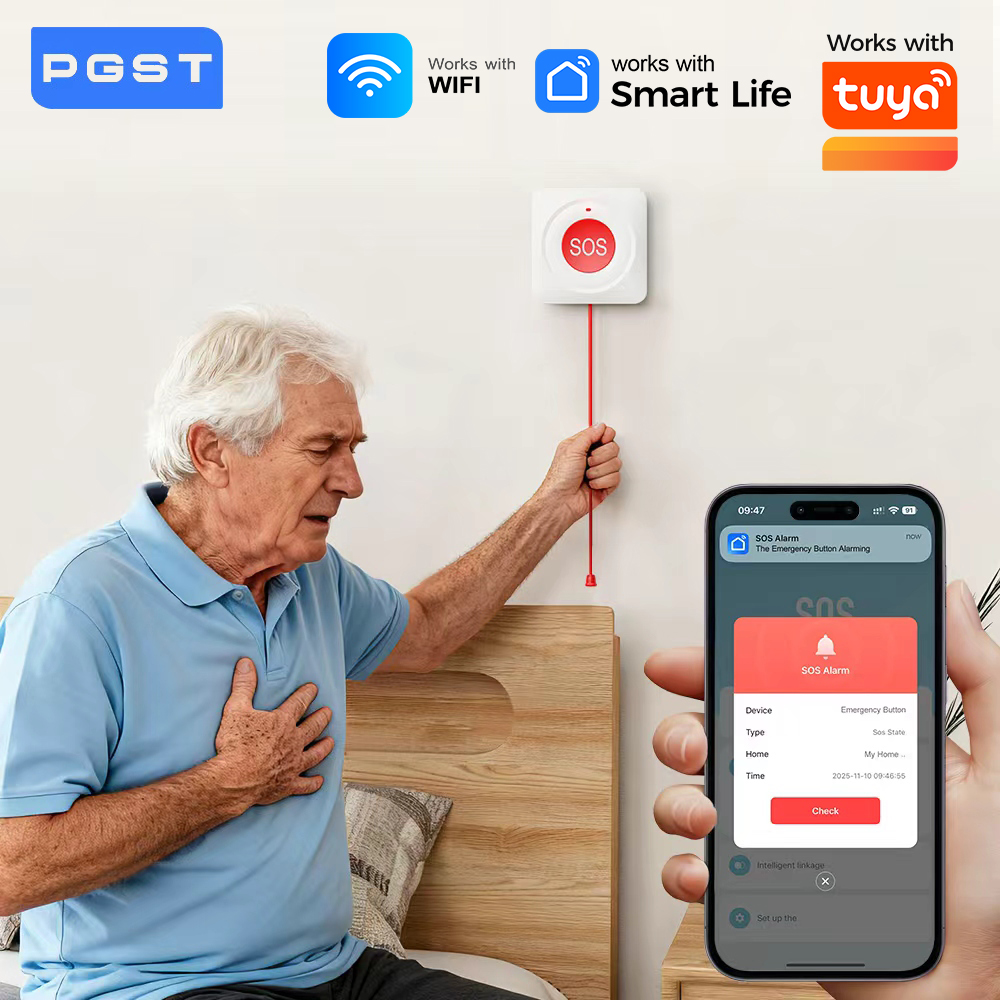 WIFI Zigbee 버튼톤 SOS 푸시 버튼 Tuya - Home Security Business 리뷰 및 가격
