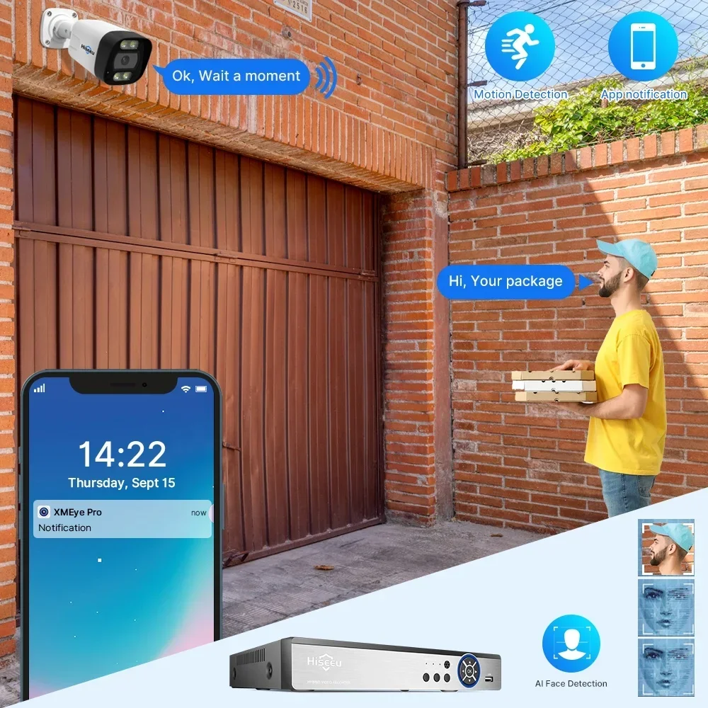 하이시루 4K 8채널 8MP 야외 컬러 야간 투시 감시 - Home Security And Camera Systems 리뷰 및 가격