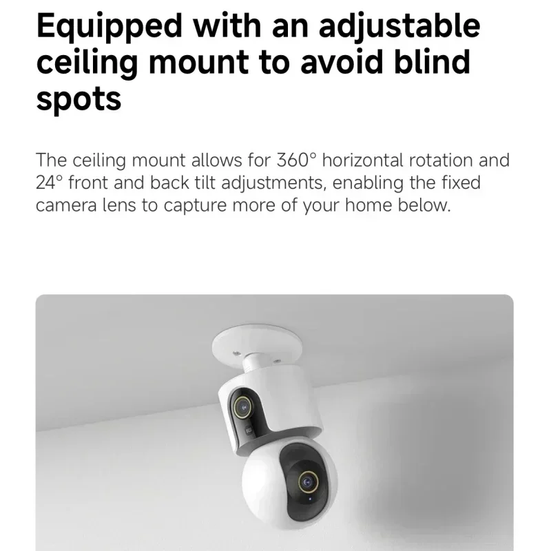 신형 샤오미 스마트 카메라 C500 듀얼 렌즈 버전 4 - Home Security Camera Xiaomi Mi 360 리뷰 및 가격